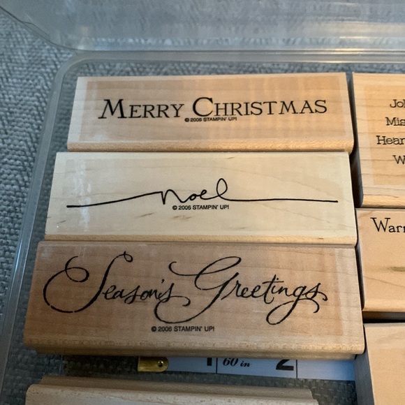 Christmas greetings stamp set - Picture 6 of 9